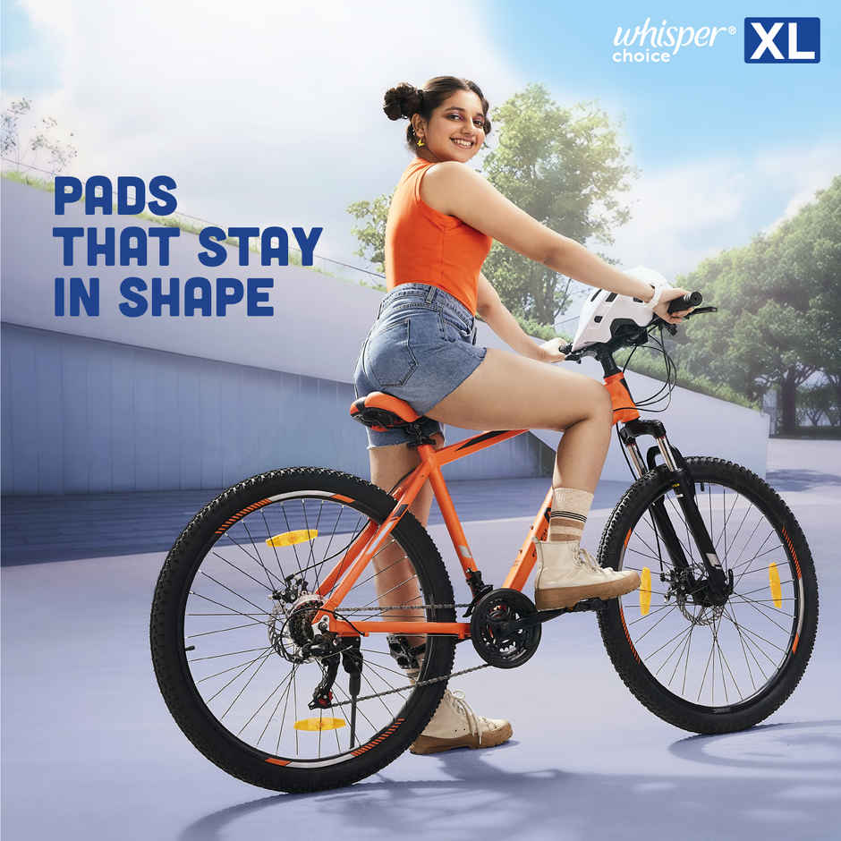 Whisper Choice Sanitary Pads with Wings for Women | XL | 10 pcs