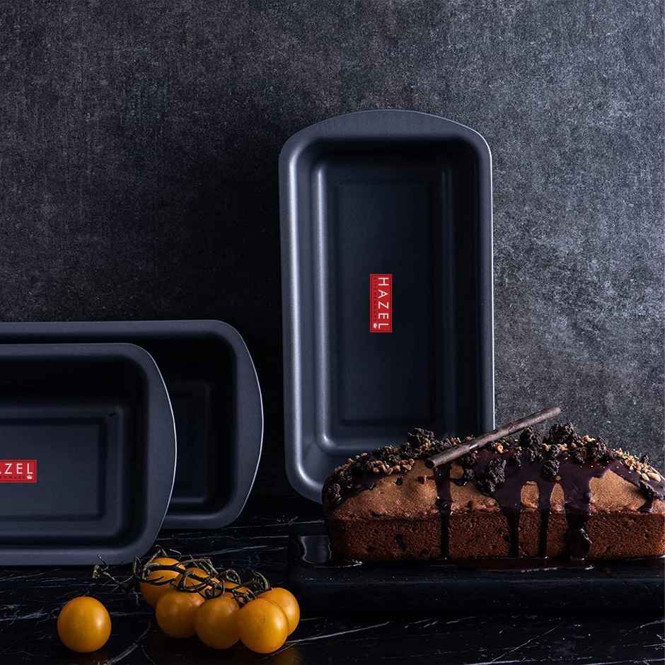 Hazel Aluminium Bread Mould For Baking, 26X13X6 Cm, Microwave & Oven Safe