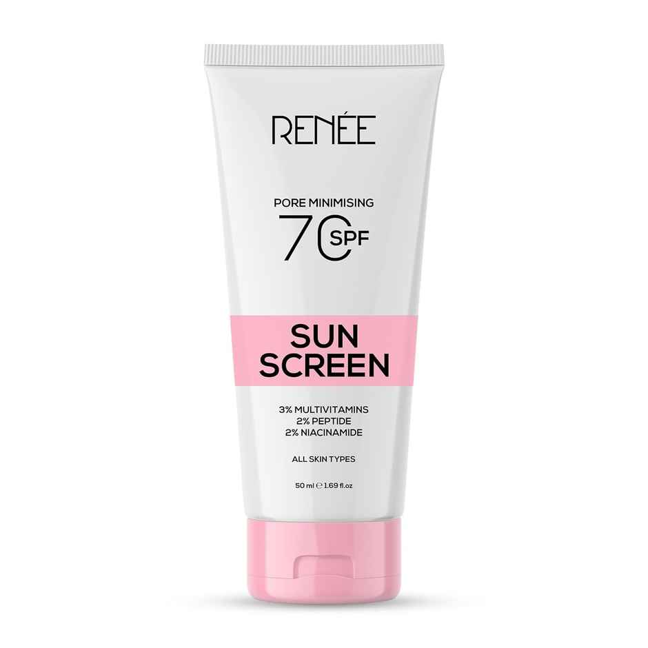 RENEE Pore Minimising Sunscreen SPF 70 With 2% Niacinamide, 2% Peptide & 3% Multivitamins