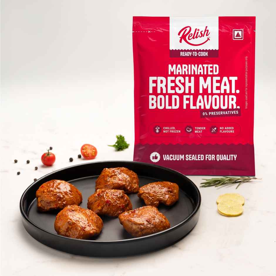 Relish Lemon Pepper Chicken Tikka | Energy - 132 Kcal | Protein - 40.62 g / 100 g