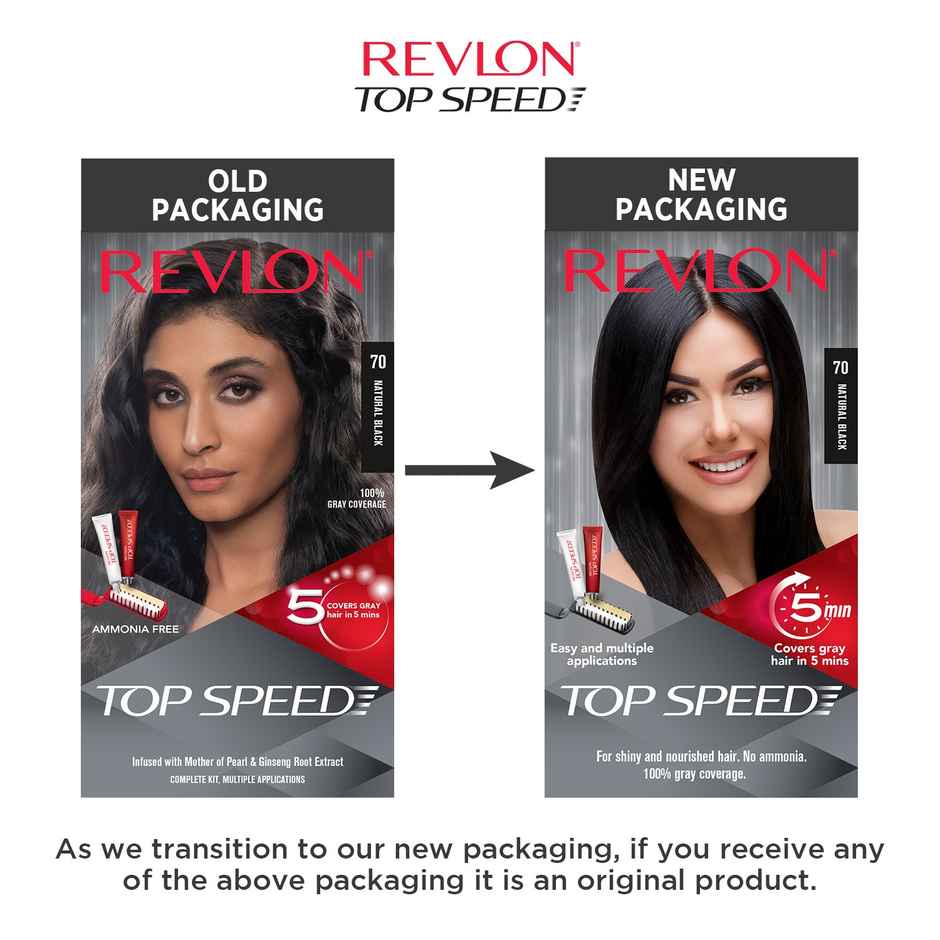 Revlon Top Speed Hair Color Woman-Natural Black
