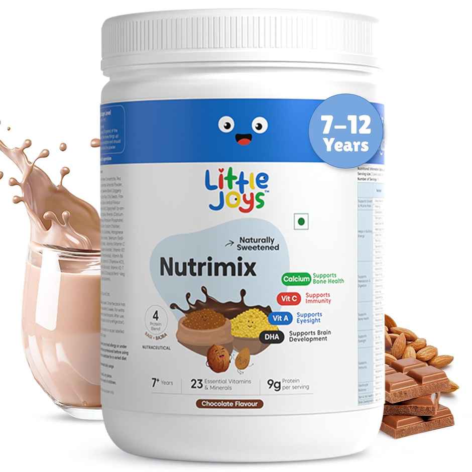 Little Joys Chocolate Drink Mix with Ragi and Bajra | For 7 - 12 years Kids