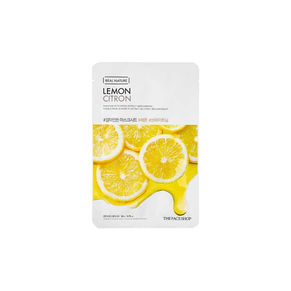The Face Shop Real Nature Lemon Face Mask (Lemon)