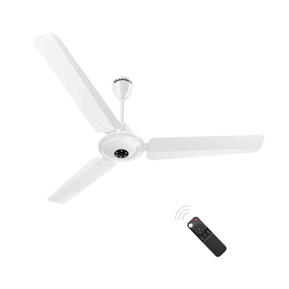 Atomberg Efficio Alpha BLDC Ceiling Fan,1200mm,Remote Control,BEE 5 Star,LED Indicators,Gloss White