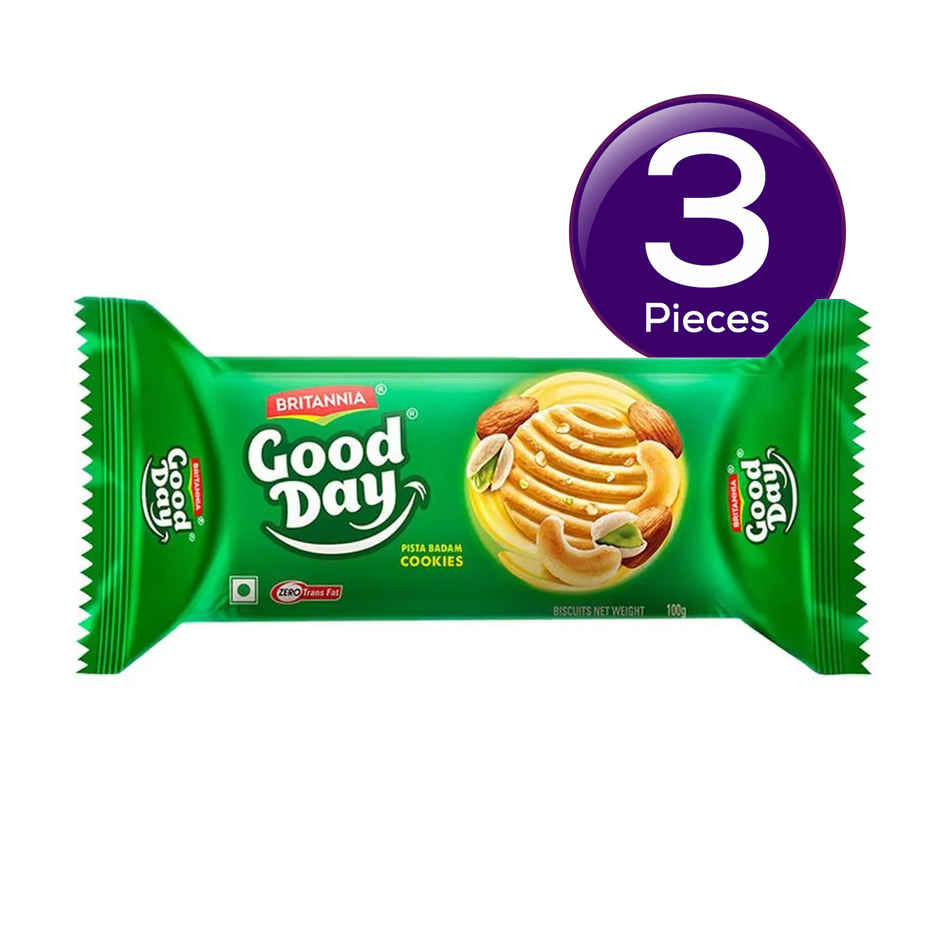 Britannia Good Day Pista and Badam Dry Fruit Biscuits | Combo