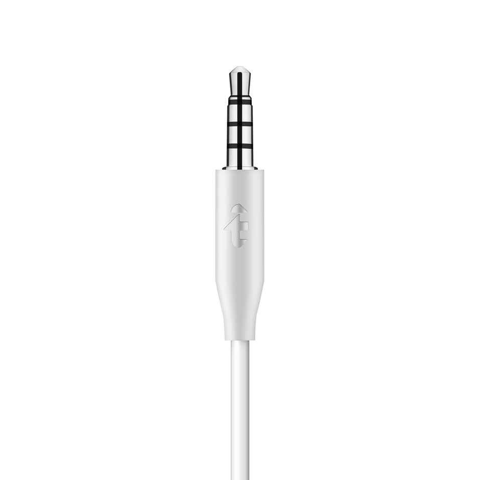 itel Iep12 Wired Earphones - 10Mm Drivers, Tilt Design, 10-Min Fast Charge, In-Line Mic (White)