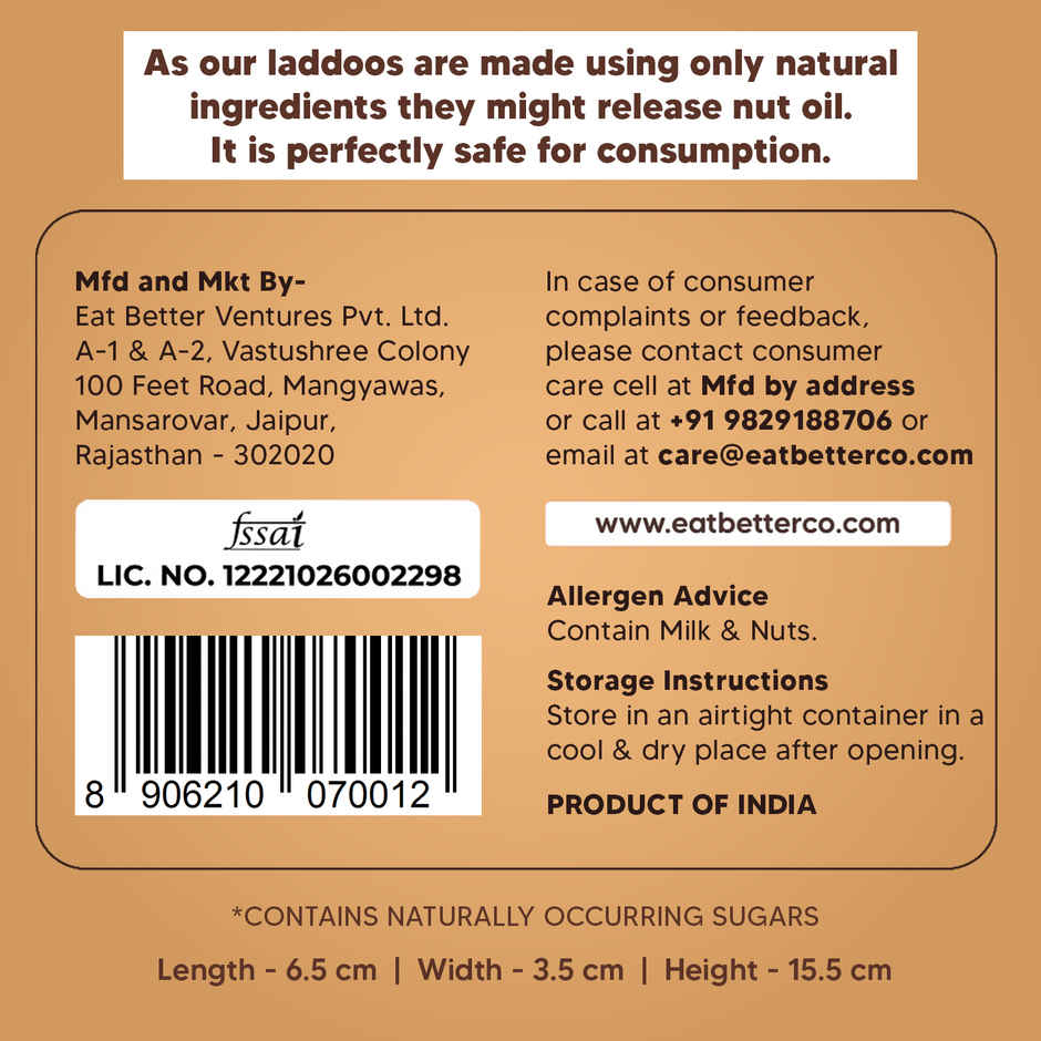 Eat Better Co - Protein Laddu - Chocolate Fudge