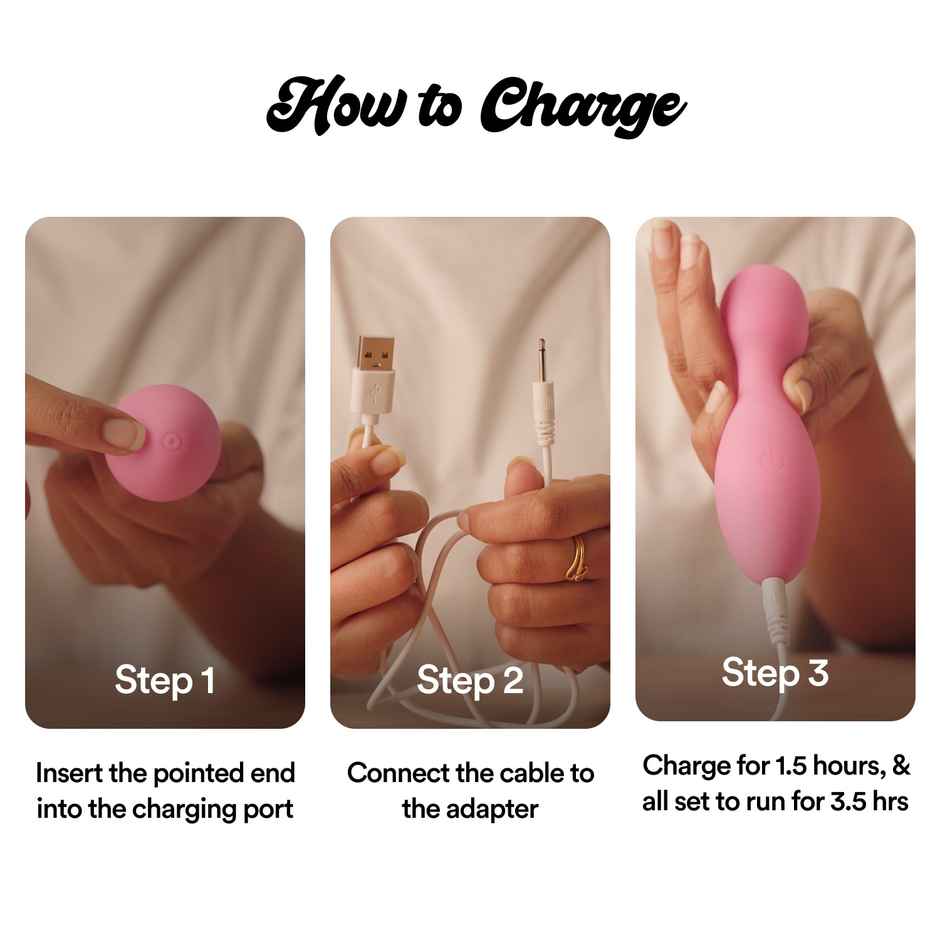 Bold Care Tempt Mini Wand Massager | 8 Patterns | 1 Year Warranty | Waterproof