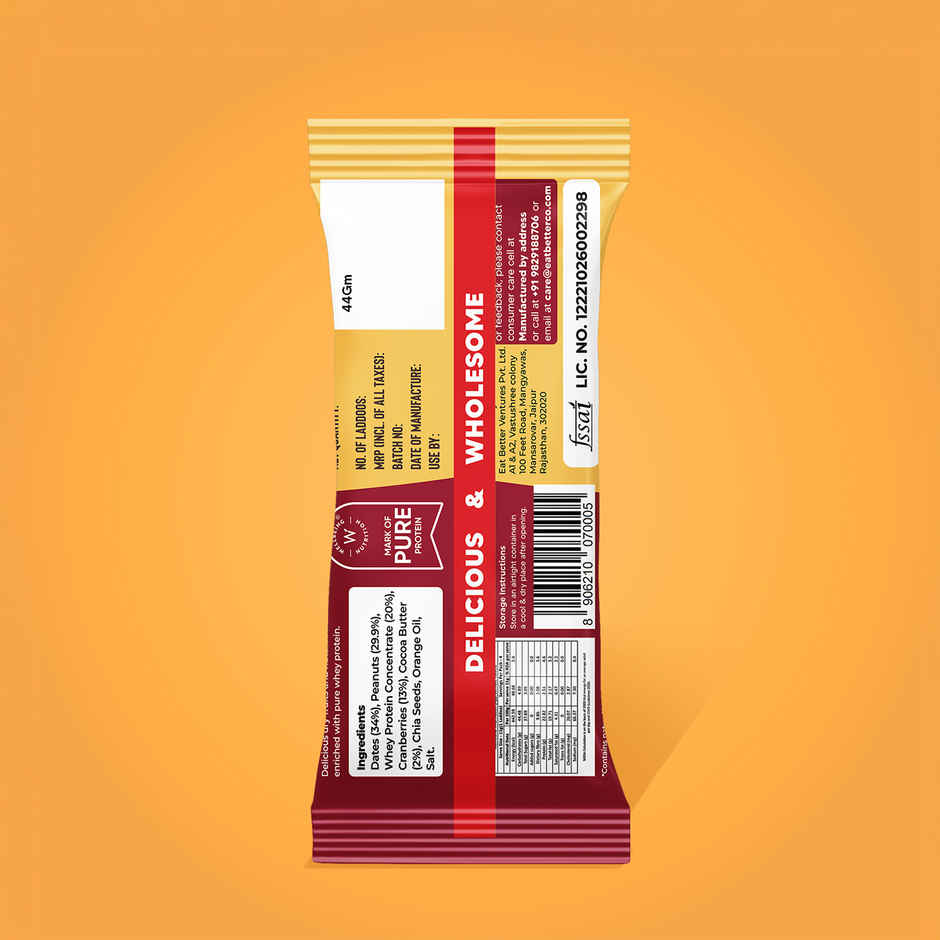 Eat Better Co - Protein Laddu - Peanut Cranberry