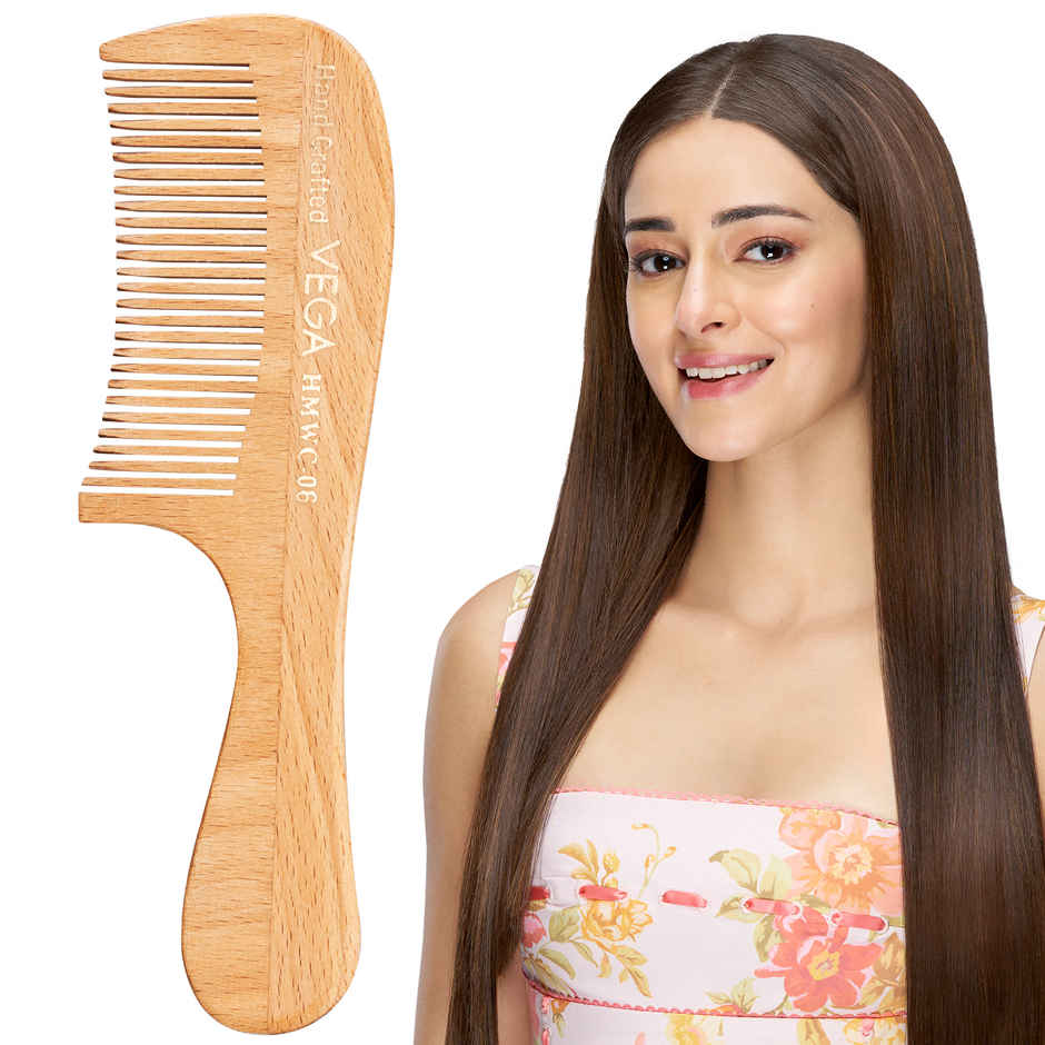 VEGA Boutique Wooden Hair Comb for Men and Women, (HMWC-06)
