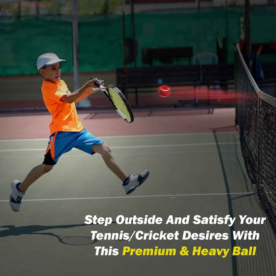 Vicky Heavy Weight Rubber Cricket Ball | Red