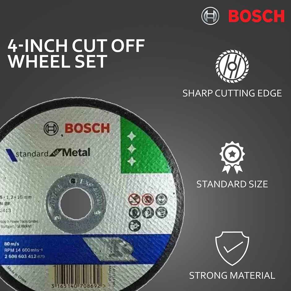 Bosch AG4 Metal 4-in Cut Off Wheel Set | White, Pack of 10