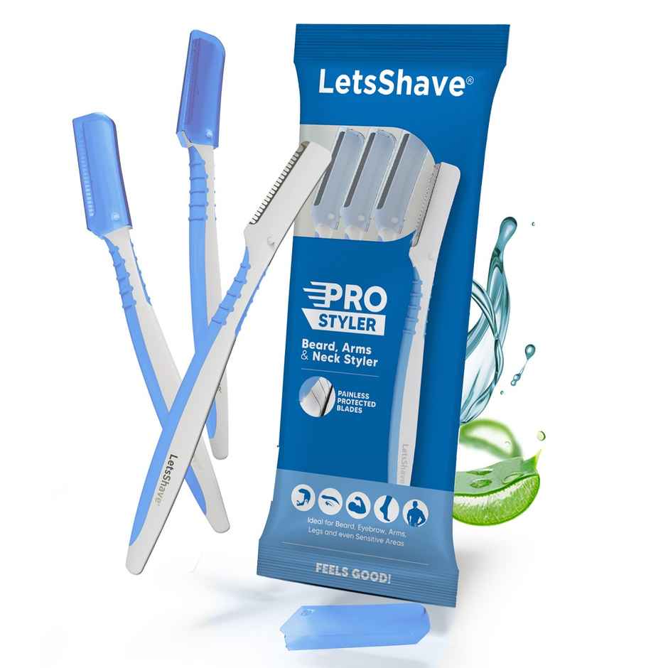 LetsShave Pro Styler for Men Beard, Reusable, Beard Shaper, Face Razor, Line up Razor