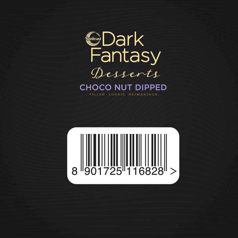 Sunfeast Dark Fantasy Desserts Choconut Dipped Filled Cookie Reimaged