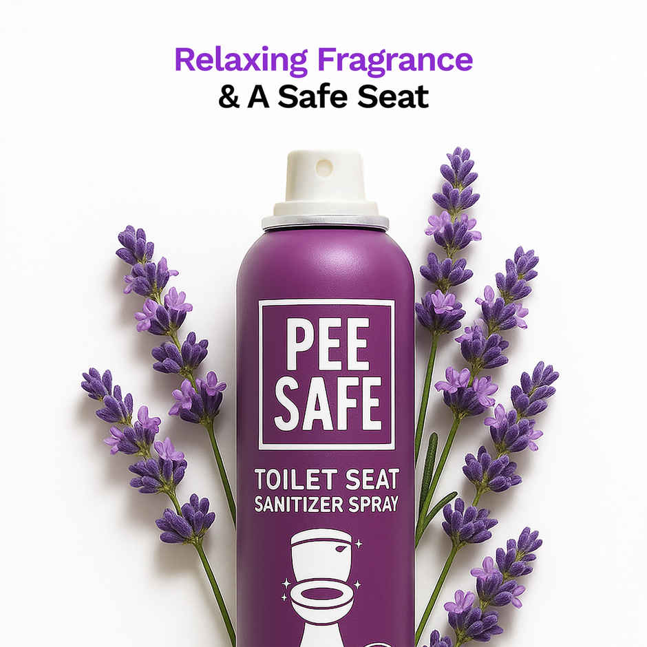 Pee Safe Toilet Seat Sanitizer Spray (Lavender)