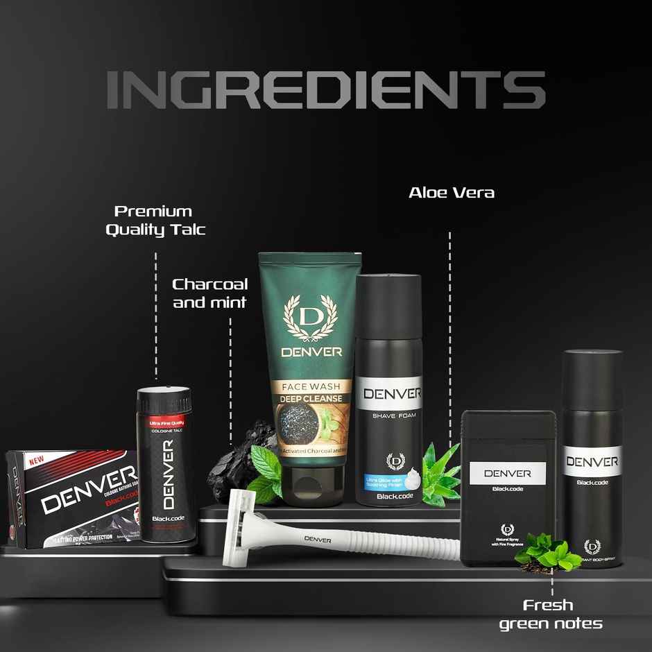DENVER Blackcode Men's Grooming Kit