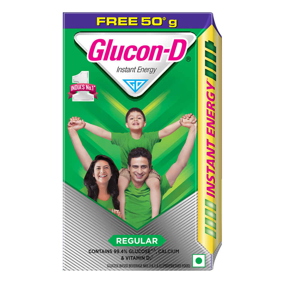 Glucon-D Regular with 3 Benefits of Energy, Recovery, and Immunity