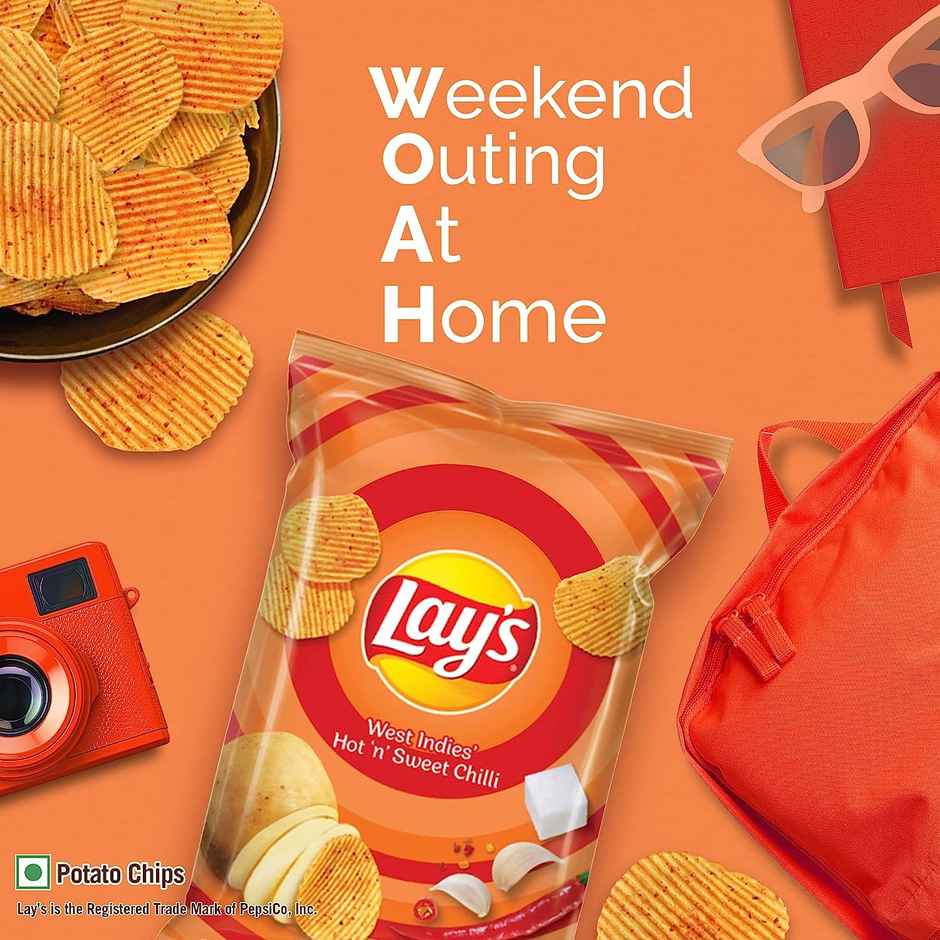 Lay'S West Indies Hot 'N' Sweet Chilli Potato Chips (50g) & Sting Gold Night Fuel Energy Drink (250ml) Combo