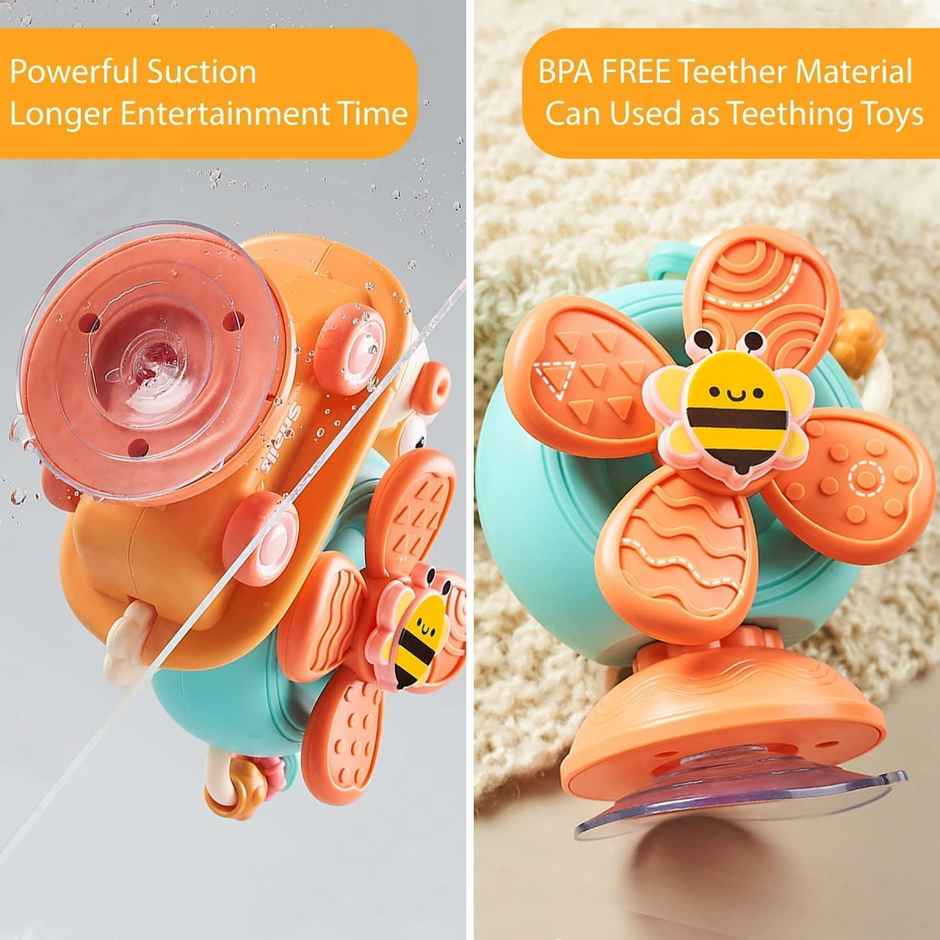Webby Windmill Snail Toy Friction Car with Spinner