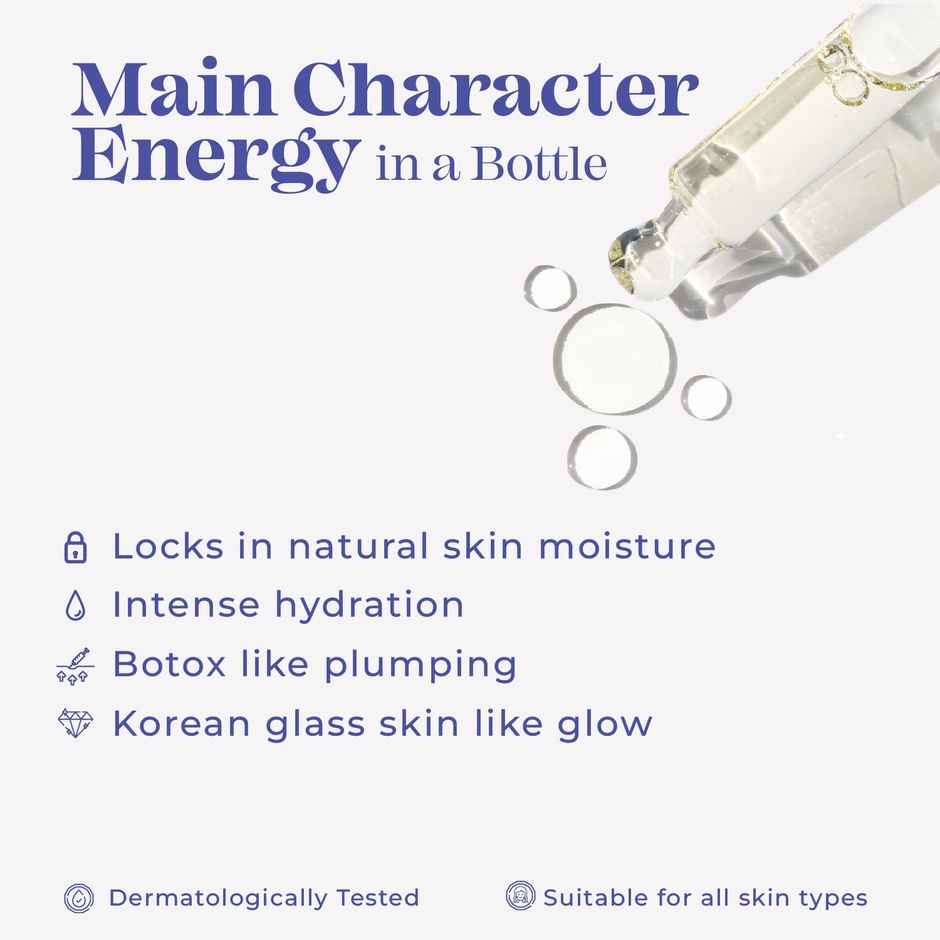 Blue Heaven Vegan Mucin Face Infused with 3% Plant Based Mucin Face Serum for Women