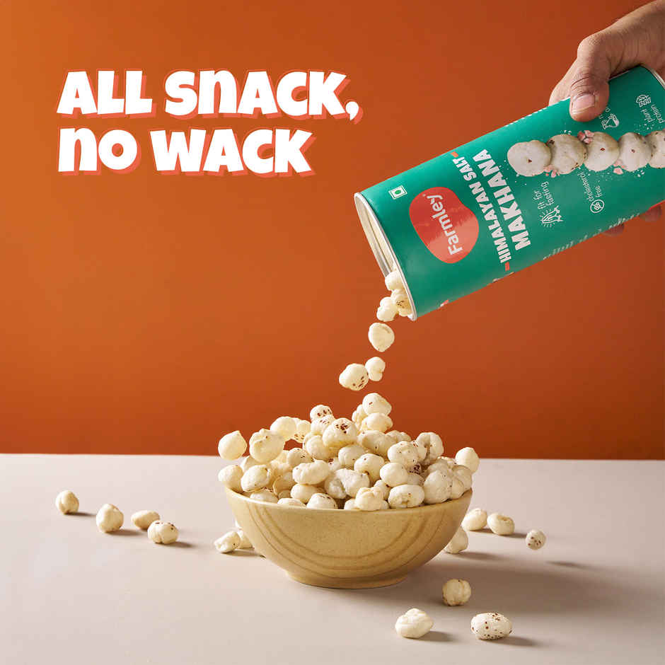 Farmley Himalayan Salted Makhana Roasted In Olive Oil Healthy Snacks