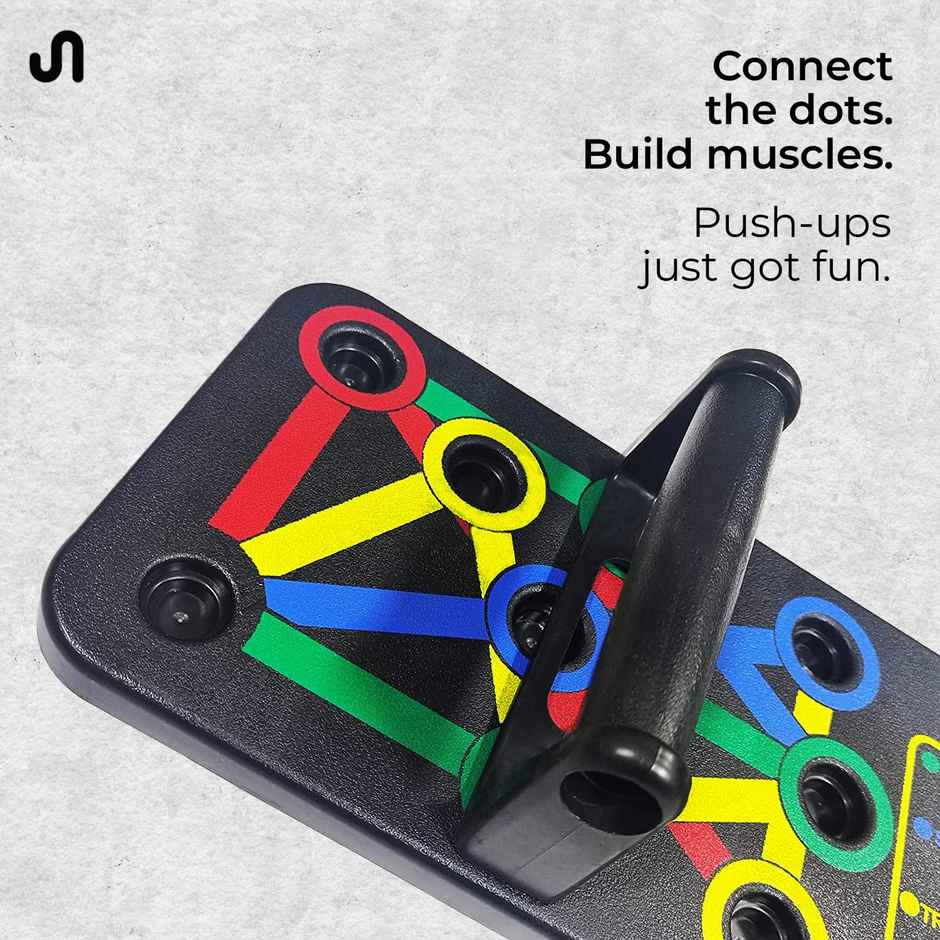 Boldfit Bodyband Pushup Board For Men Push Up Board Fitness Equipment Black