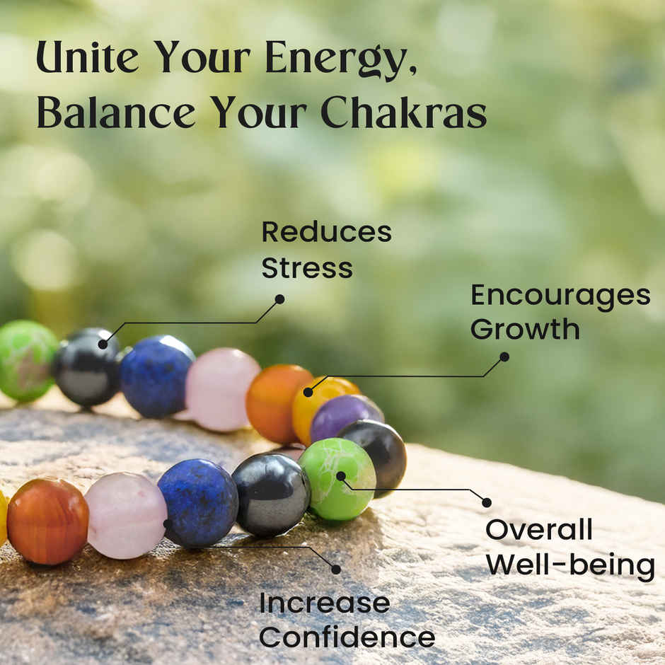 Astrotalk Seven Chakra Unisex Bracelet