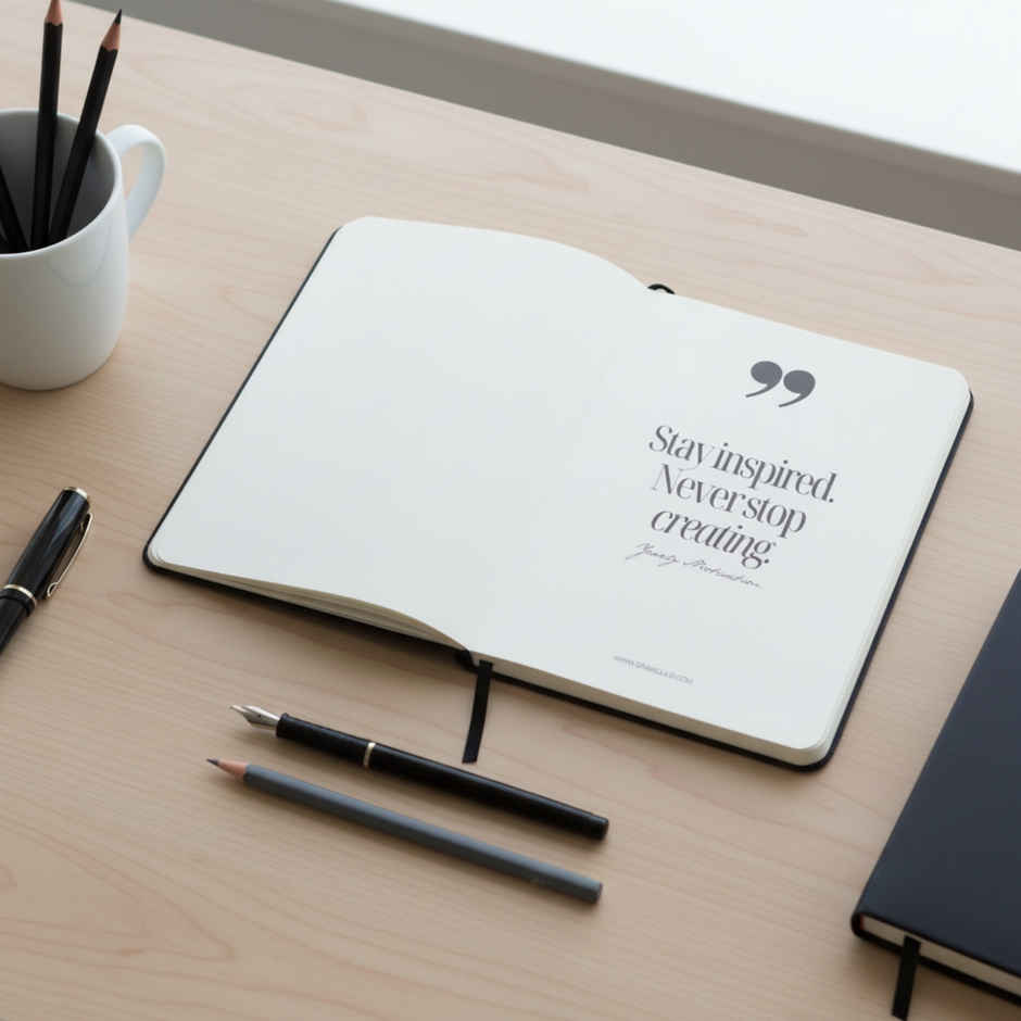 DRAWGUUD A5 Journal Leatherite Notebook, Hardback 100 GSM 256 Pages Lined | Grey | 14.5 x 21.3 cm