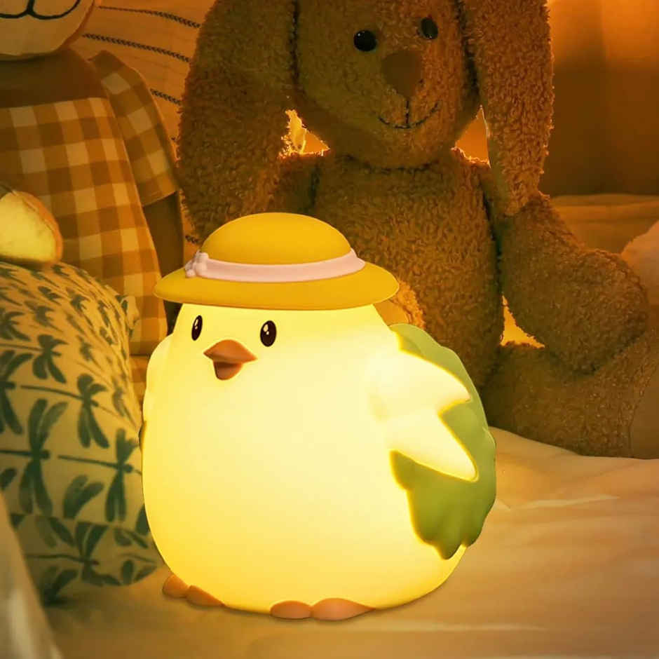 Desidiya Bpa-Free Silicone Vegetable Chicken Night Lamp
