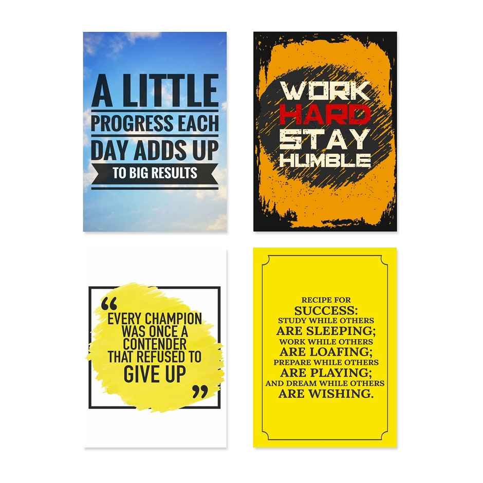 Paper Plane Design Wall Posters For Office Decor | Set of 10 | Size | 12 Inch x 18 Inch | D48