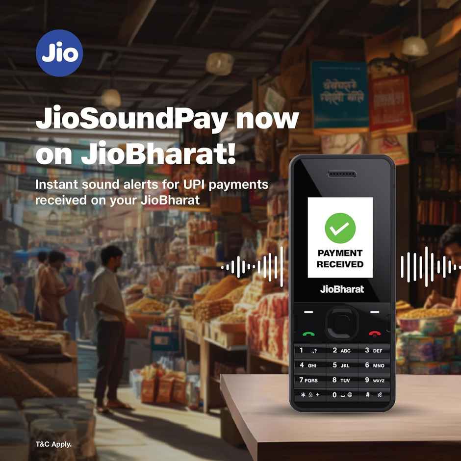 JioBharat V2 4G Phone with JioTV | JioCinema | Digital Camera | Locked for JioNetwork | Black