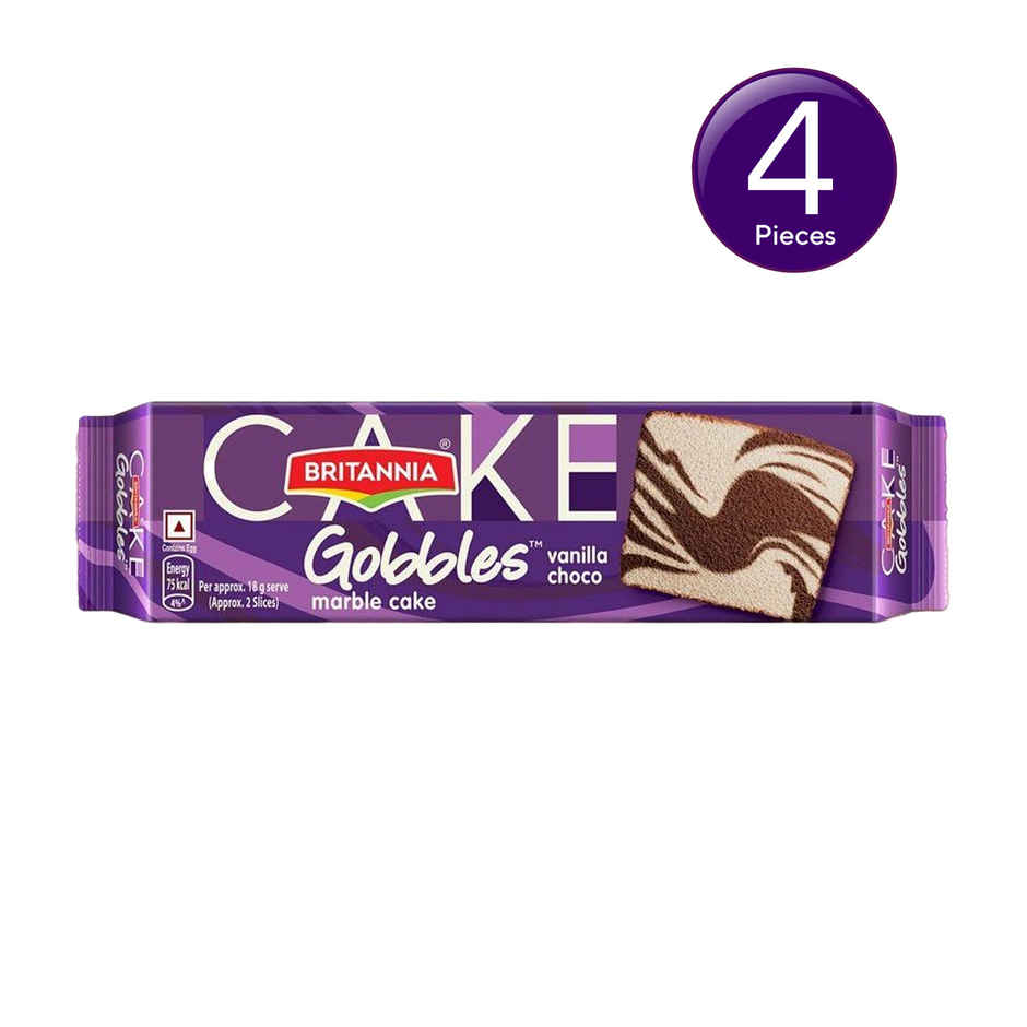 Britannia Gobbles Marble Cake Choco Vanilla Combo 