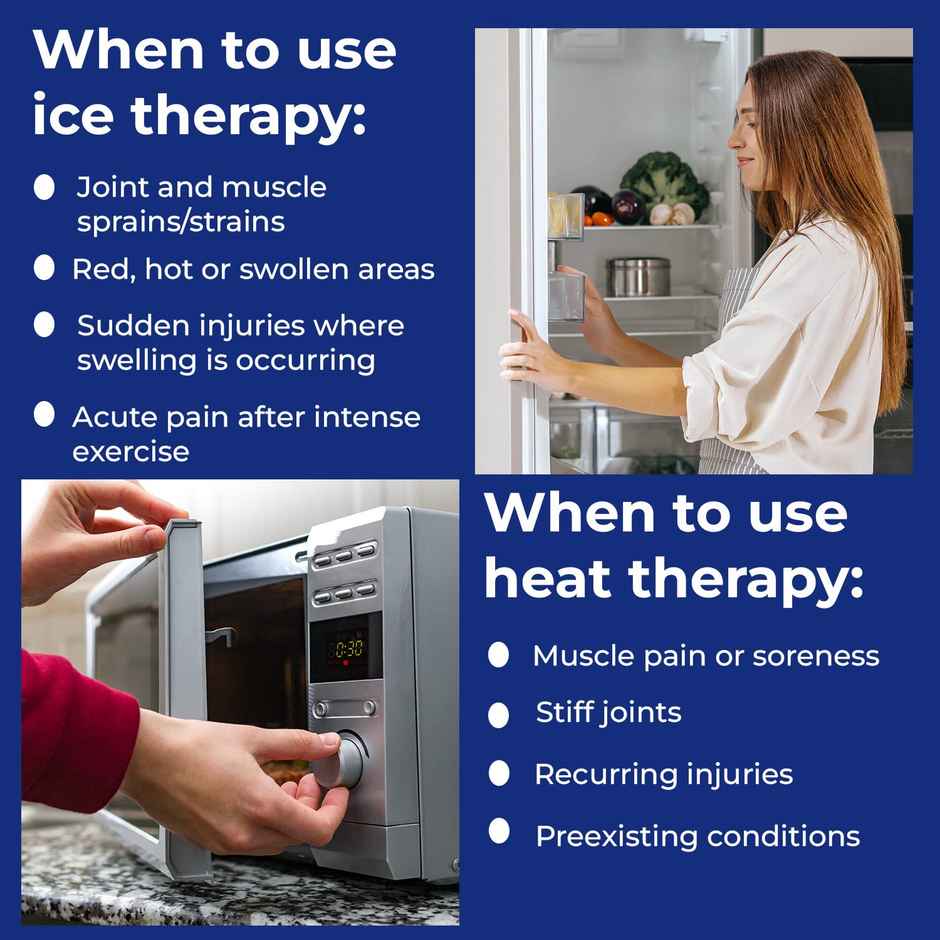 Boldfit Reusable Hot And Cold Ice Pack For Pain Relief 125Mm X 215Mm - Medium