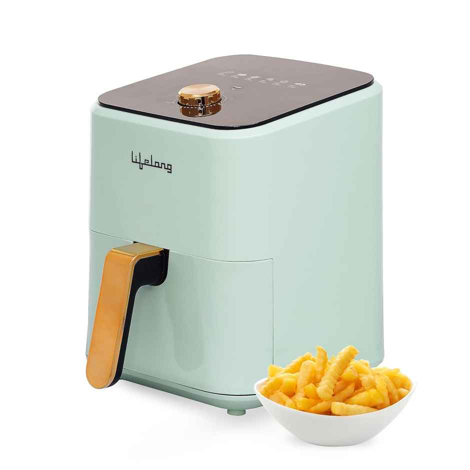 Lifelong Air Fryer 1200W, 4L, Air Fryer for Home Electric Air-Fryer (LLHFD423, Green)