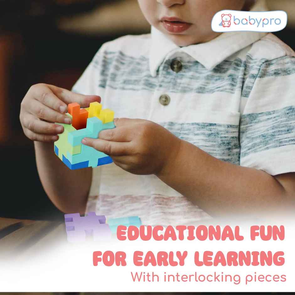 Babypro Foam Cube, Beginner Cube for Kids & Adults, Brainstorming Puzzle, for Kids - Above 2 Yrs