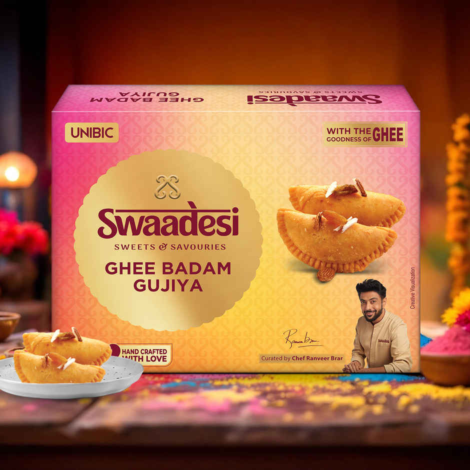 UNIBIC Swaadesi Pure Ghee Badam Gujiya