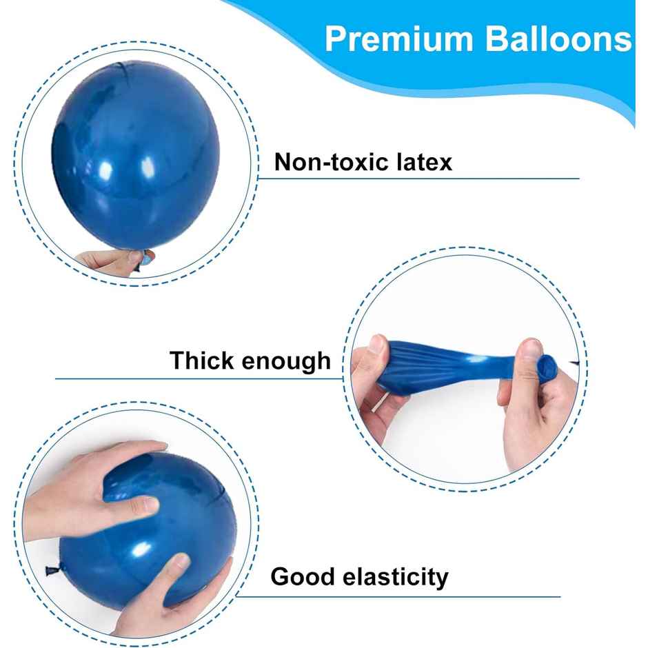 Birthday Decoration Kit | Balloons For Birthday Decorations | Pack Of 41 | Blue | Party Propz