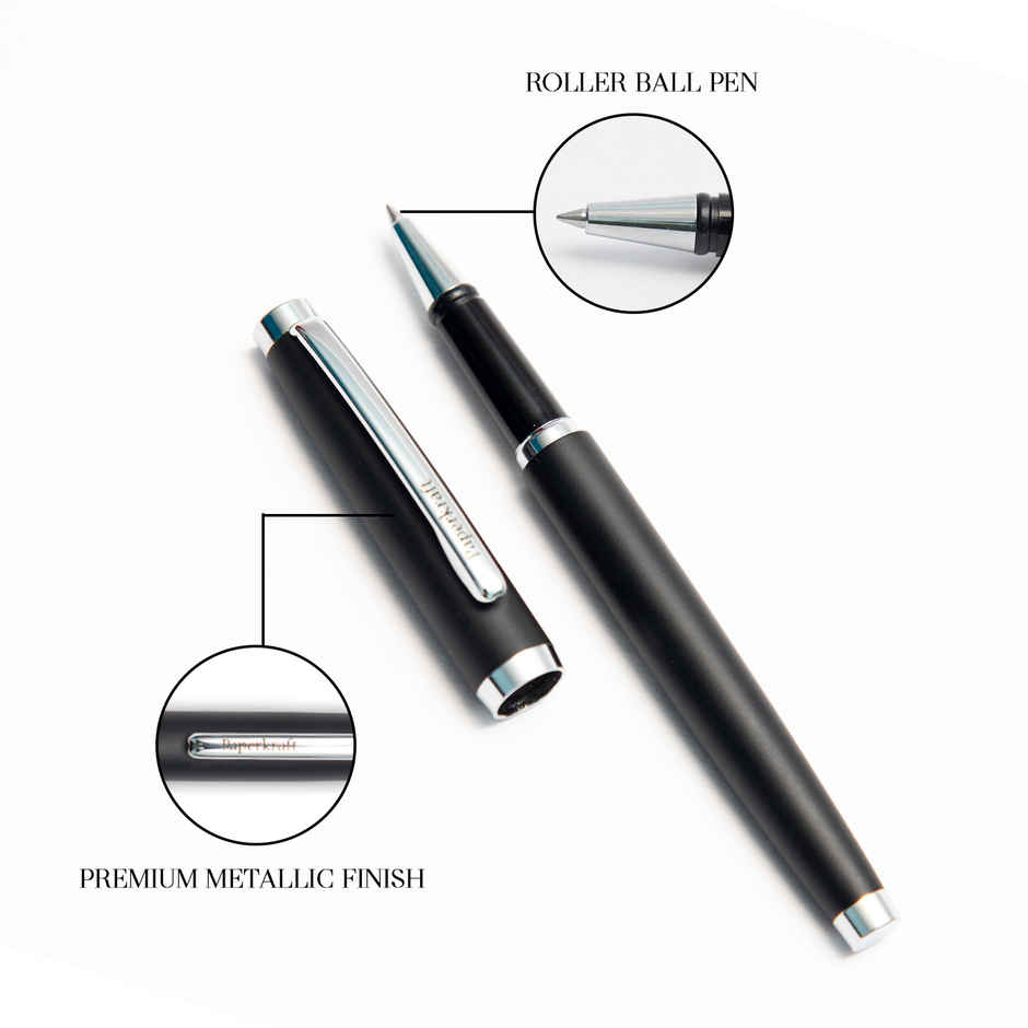 Premium Notebook + Roller Ball Pen | Paperkraft