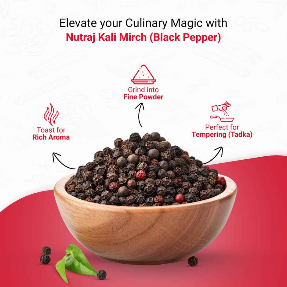 Nutraj Classic Kali Mirch (Black Pepper) - Pouch