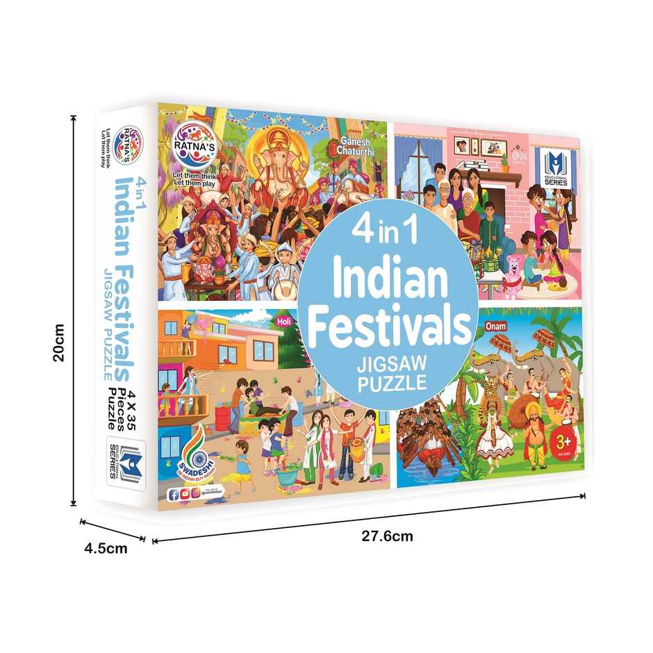 Ratna's 4In1 Indian Festivals Jigsaw Puzzle