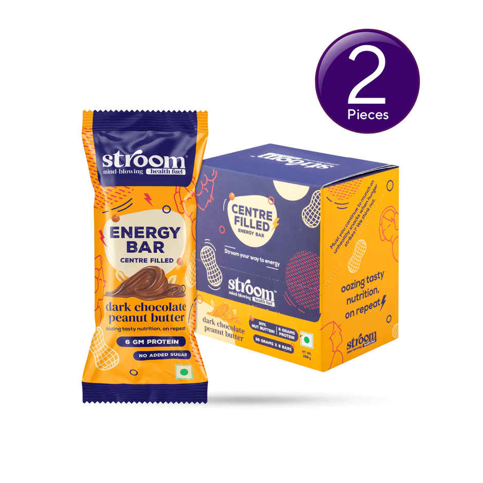 Stroom Dark Chocolate Peanut Butter Energy Bars Combo