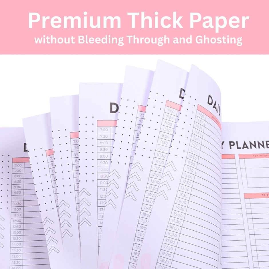 DRAWGUUD Undated Planner, A5 Habit & Routine Tracker- Weekly and Monthly Goal for Productivity