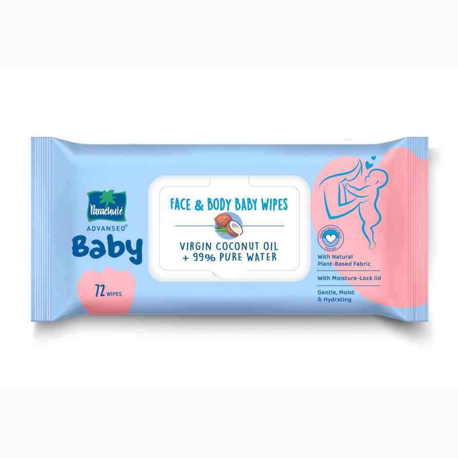 Parachute Advansed Baby Wipes with virgin coconut oil