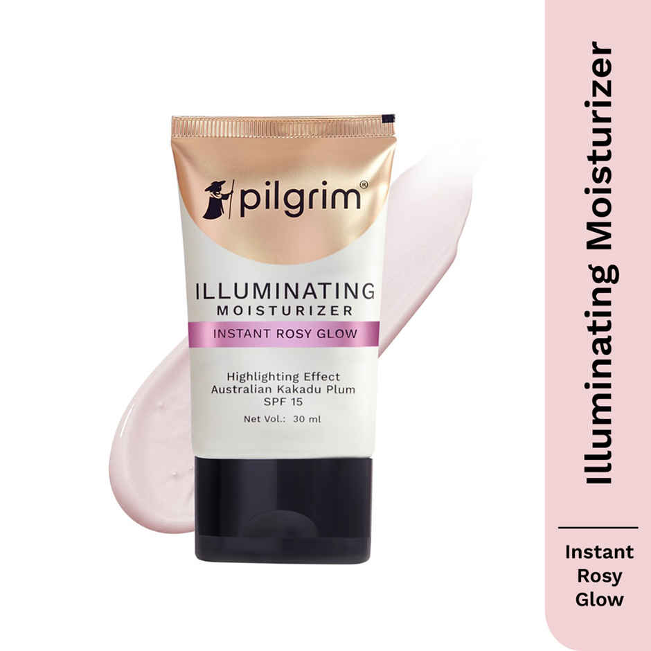 Pilgrim Illuminating Moisturizer Cream For Face Instant Rosy Glow SPF 15 Non Greasy