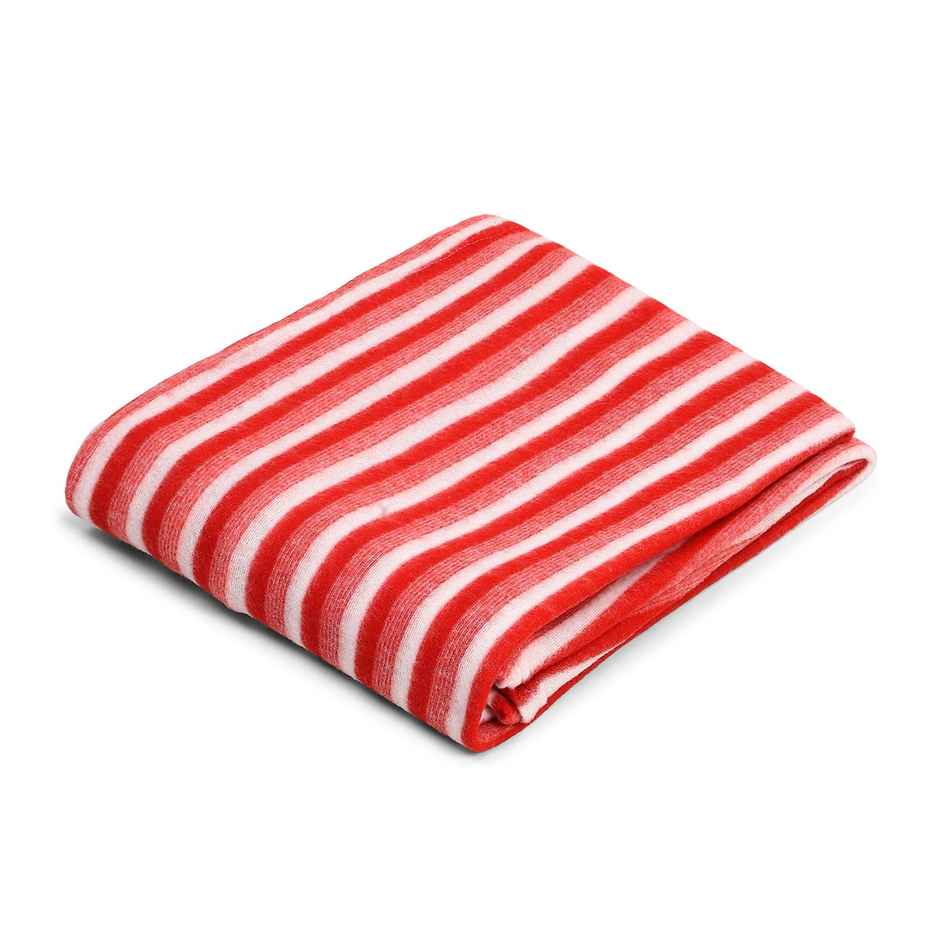 Status Polar Fleece Blanket (125 x 210 Cm) - Red Combo