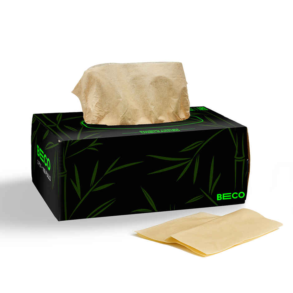 BECO Bamboo Facial Tissue 100 Pulls 3ply - Carbox