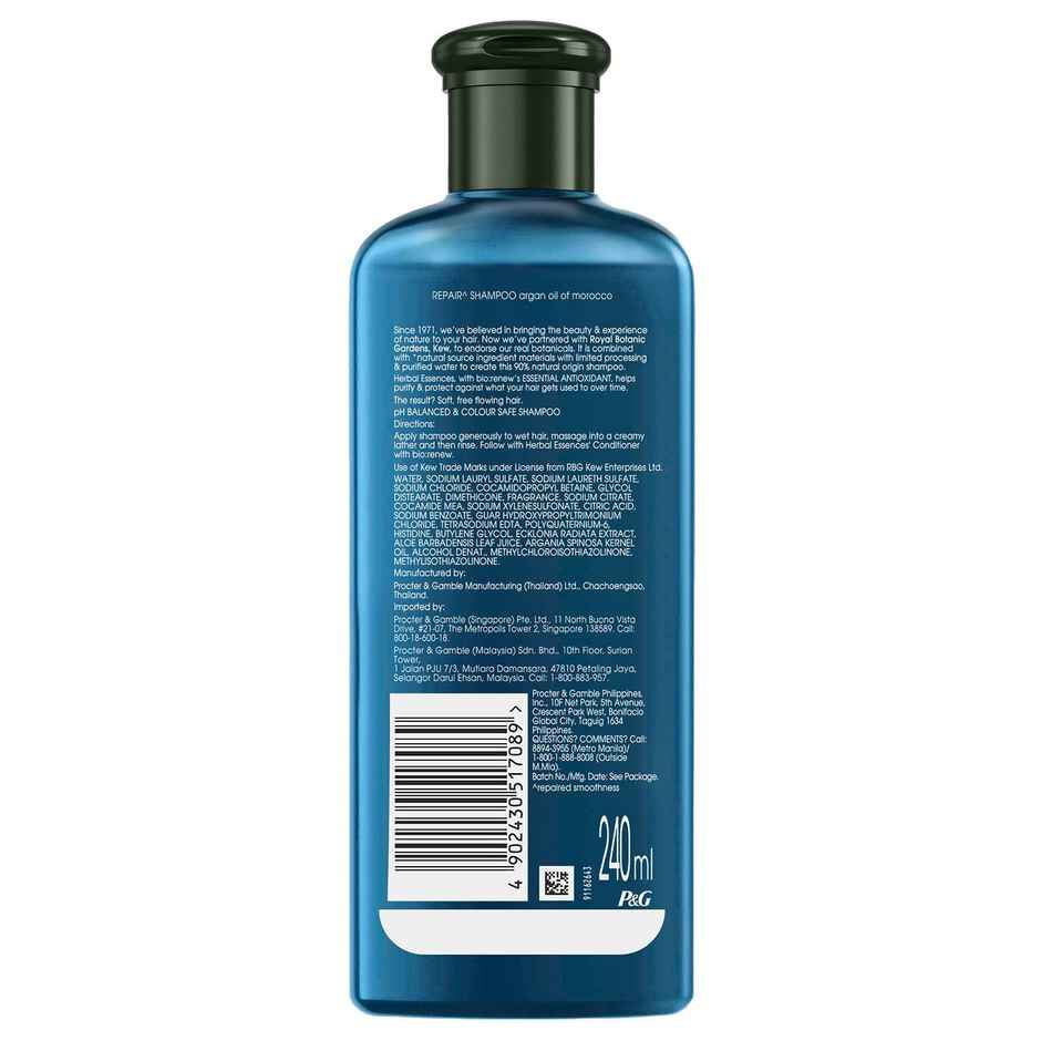 Herbal Essences Argan Oil of Morocco Shampoo For Hair Repair and No Frizz