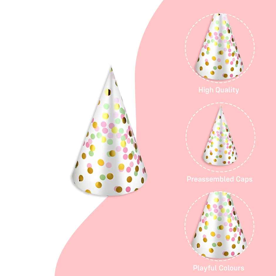 Stylish Birthday Caps | Set Of 10 | Party Propz