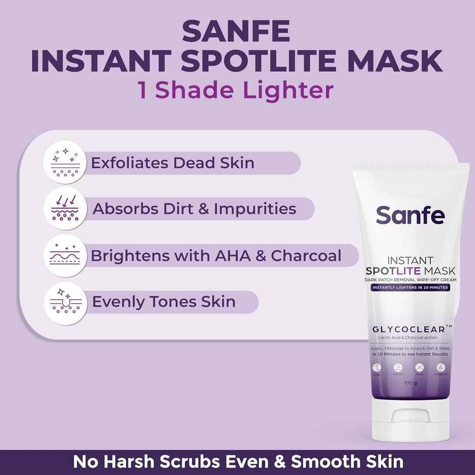 Sanfe Instant Spotlite Mask For Dark Underrams, Neck & Body