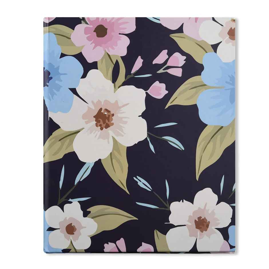Papboo Hardboundnotebook Diary, (22 X 17.5 Cm, 80 Gsm, 140 Single Ruled Pages - Floral